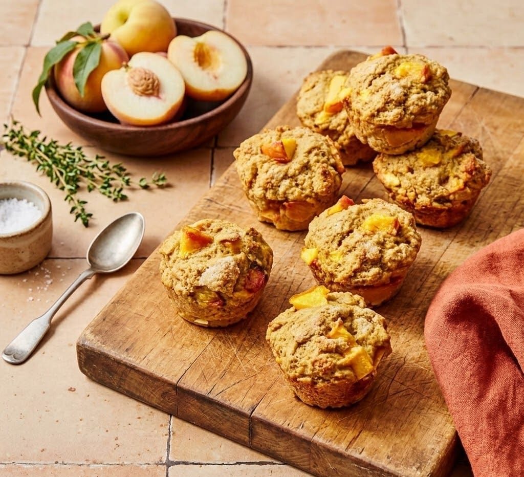 High-Protein Peach Yogurt Muffins: A Soft, Nourishing Breakfast Bake unnamed 4 2 e1772949814832