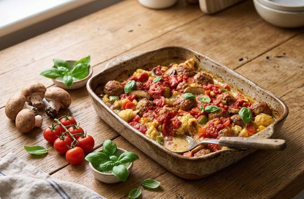 High-Protein Pizza Cauliflower Casserole: A Guilt-Free Family Favorite unnamed 6 5 e1774266057671
