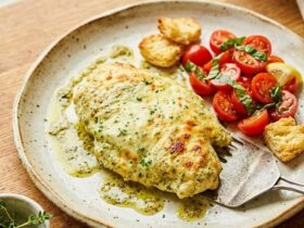Pesto Chicken Bake: Easy, Cheesy, High-Protein Dinner unnamed 8 2 e1772951802189